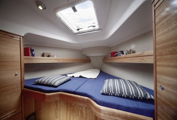 Bavaria 31 Cruiser - vorne eine Kabine mit einem Doppelbett