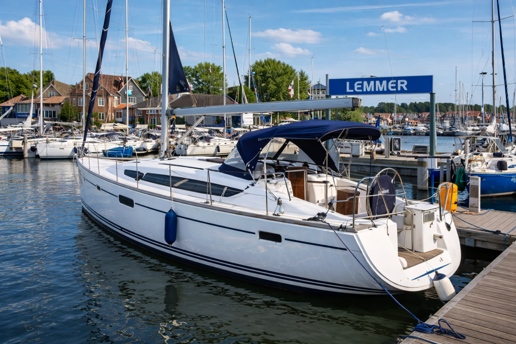 IJsselmeer Segeln, zeilboot in Lemmer